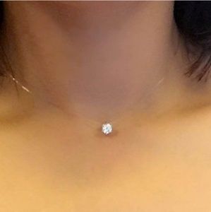 Sleek & Slick💎 Floating Gem Necklace